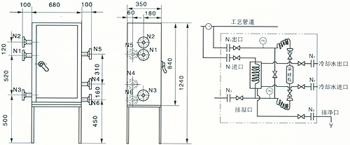 大野机械DSP-II型气体在线式采样器结构图
